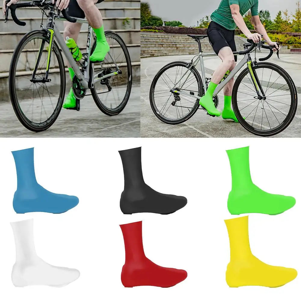 1 Pair Cycling Lock Shoe Covers Waterproof Warm Silicone Sport Mans Mtb Bike Shoes Covers
