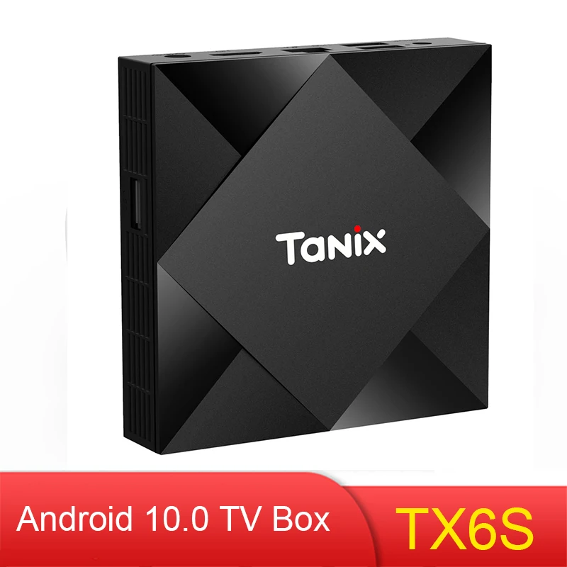 Tanix TX6S Tanix Android 10,0 ТВ-приставка Allwinner H616 4 Гб 64 Гб медиаплеер WiFi bluetooth 8K ТВ-приставка для Google Assistant