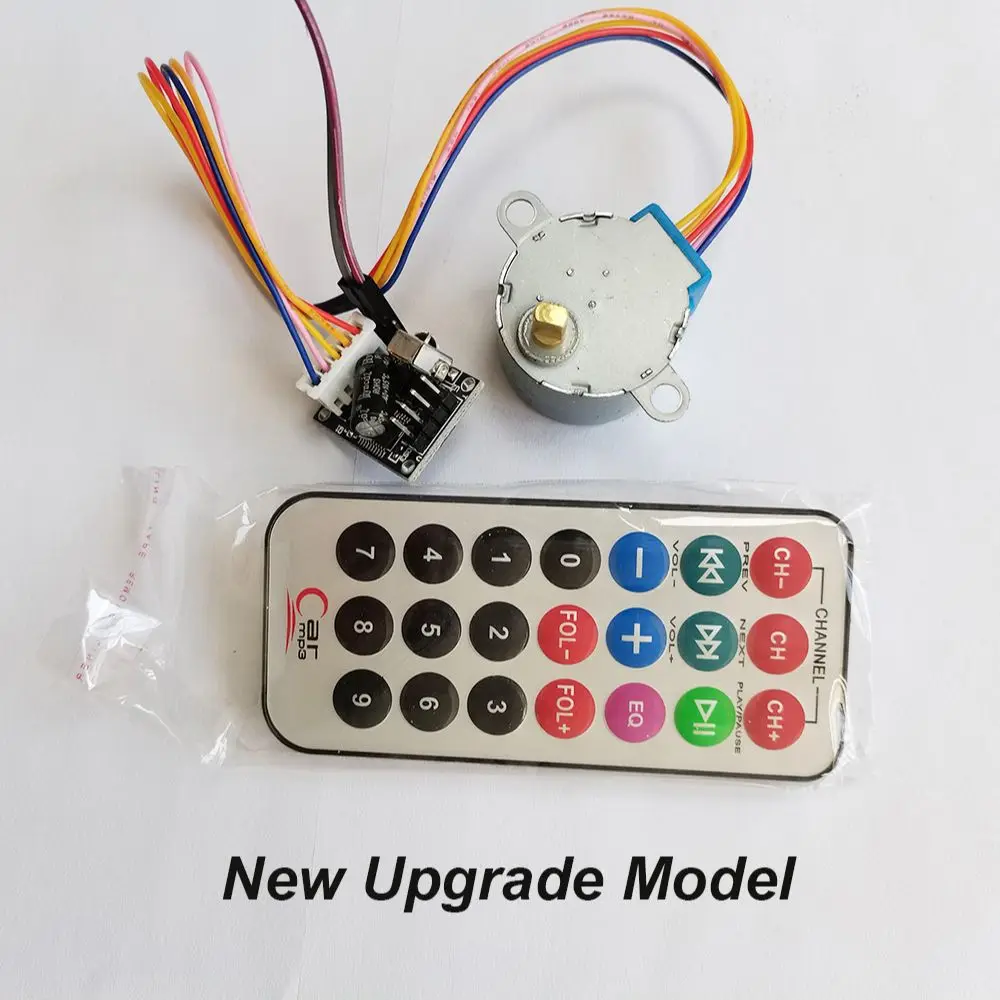 4-phase 5-wire Stepper Motor+Driver Board+Remote Control RC adjustable Speed 