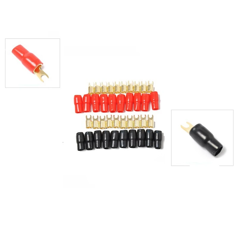 Barreira Spades Alto Falante Fio Terminal Plug 4ga barreira spades alto falante fio terminal plug 4ga 02