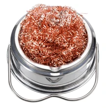 Стальная проволока паяльный наконечник сетка очиститель сварка тепла Железный наконечник очиститель для анти сопла наконечник железная головка пайка окислительный провод инструмент