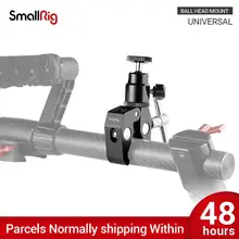 Smallrig dslr câmera super braçadeira titular com bola cabeça montagem adaptador de sapata quente para gopro, luz da câmera, acessório do monitor-1124
