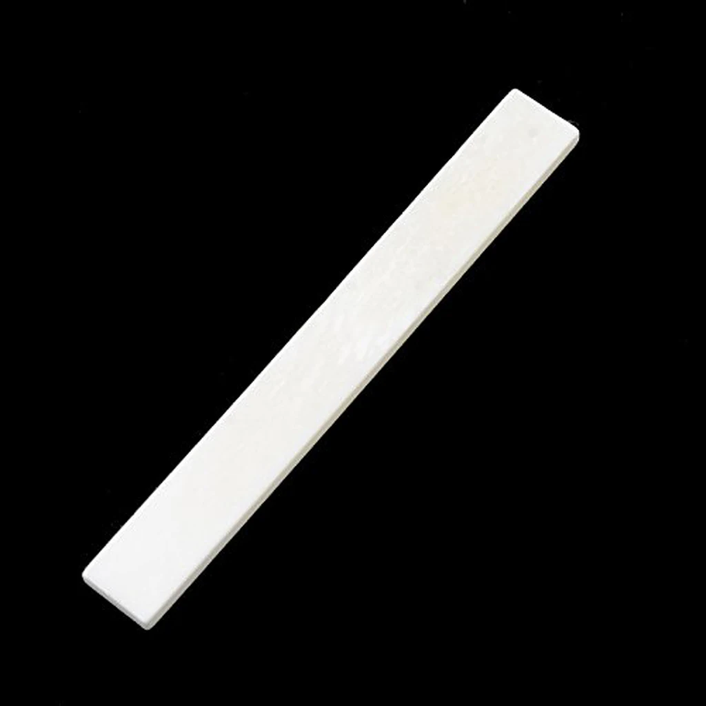 Pack Of 6 Blank Bone Nut For Cigar Box Classical Guitar Bass Accs Unbleached