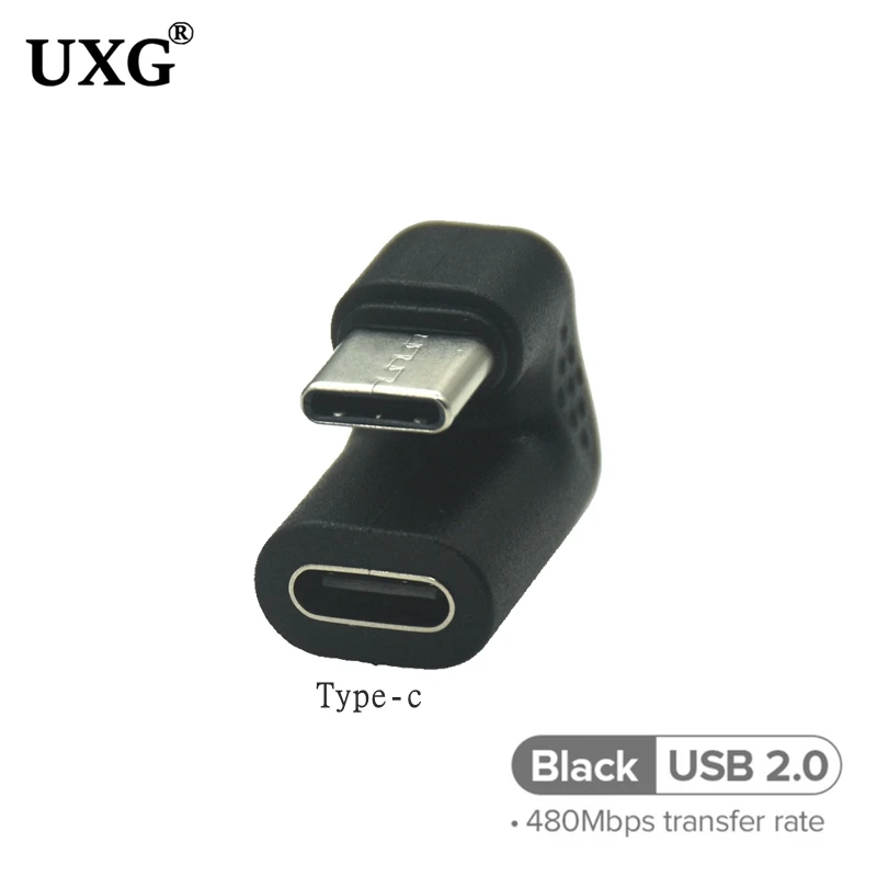 180° Angled U-Shape USB Adapter, 5Gbps USB 3.0/2.0 TYPE-C Male to Female Extension Connector, 10Gbps Transfer Speed Description Image.This Product Can Be Found With The Tag Names Angle usb 30 adapter connector, Angled adapter usb female, Type usb extension cable angled male female
