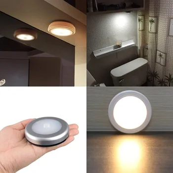 

Wireless PIR Motion Sensor Battery Powered Night Light Wall Cabinet Wardrobe Lamp Multi-purpose Human Body Induction Lamp D30