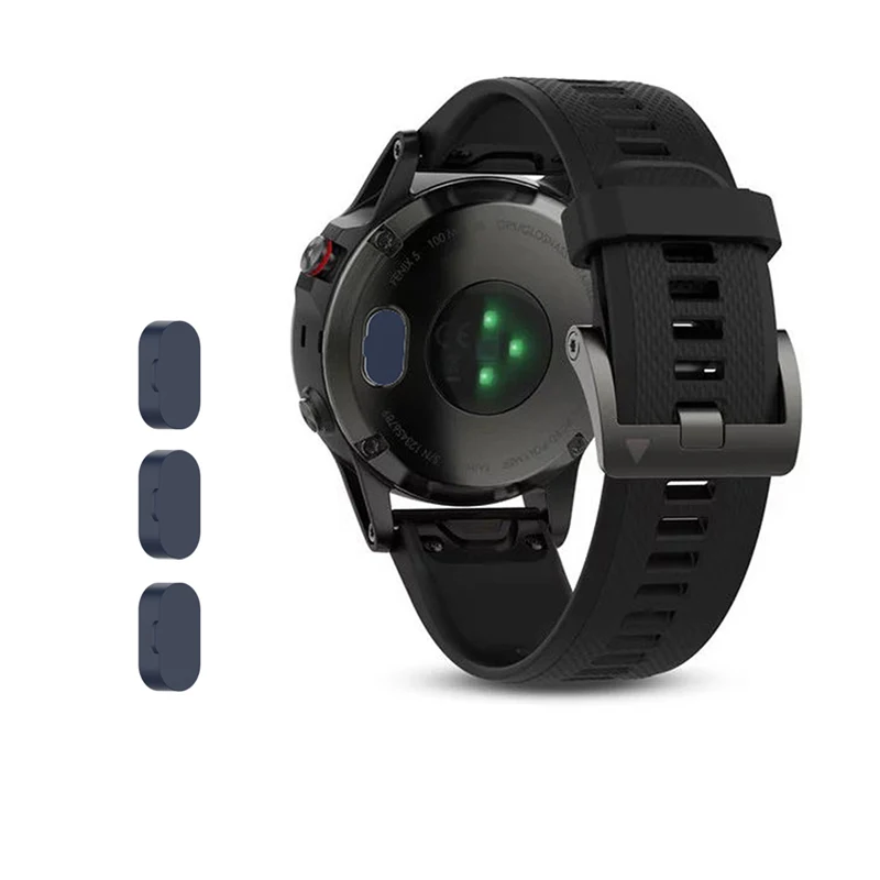 navy blue-3pcs Пылезащитная Крышка для Garmin Vivomove 3 3S Vivoactive 4 4S Venu Fenix5 Смарт-часы Пылезащитная заглушка для сенсорного заглушка защита от пыли - Цвет: navy blue-3pcs