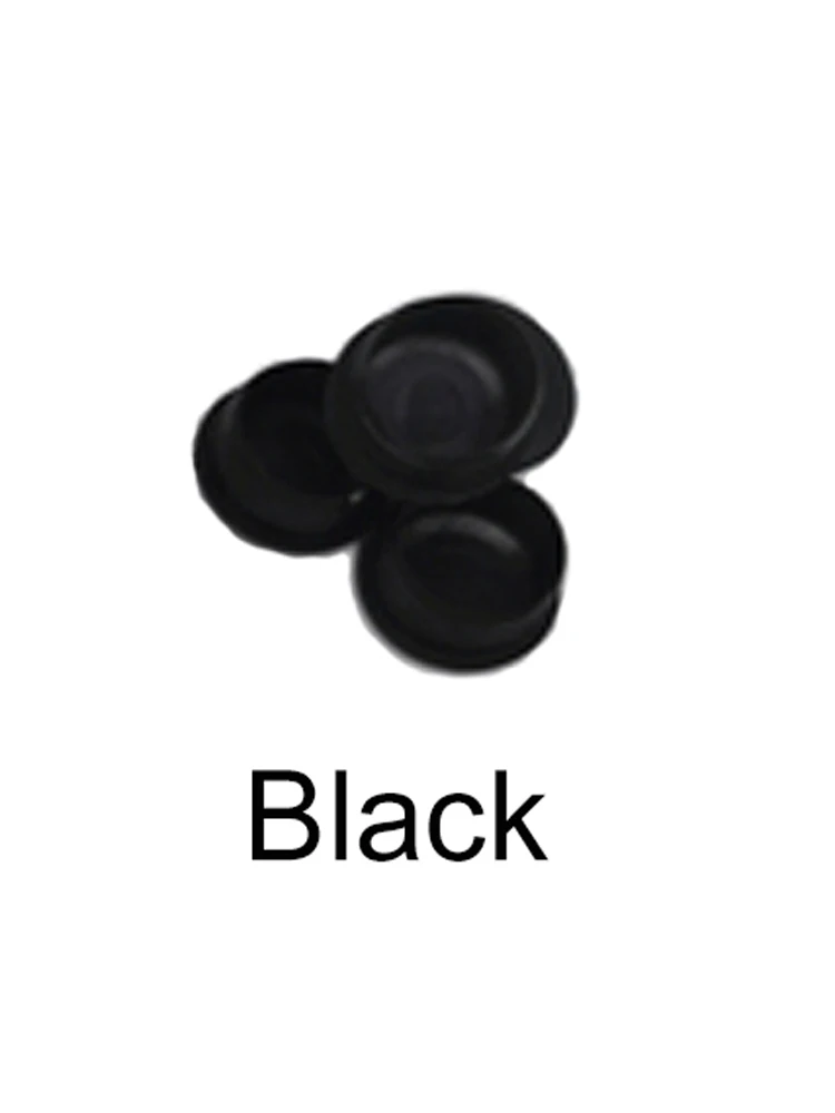 Silicone Rubber Plugs 10Pcs Round Plastic Cover Furniture Panel hole plug drilling screw anti-theft door silicone rubber plugs pipe end cap rubber caps silicone rubber caps