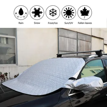

Prevent Snow Ice Sun Shade Dust Frost Freezing Car Windshield Cover Protector Cover Universal for Auto Car Styling1.47Mx1.16M