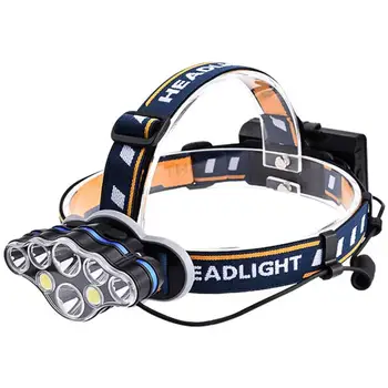 

8000LM IR Sensor LED Headlamp Smart Light 3 T6 Zoom High Power Rechargeable Fishing Lantern Head Torch Waterproof with batters