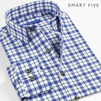 

Velvet Face Grid Shirt Male Long Sleeve Trend Sanding Small Fresh Shirt Thicken Keep Warm