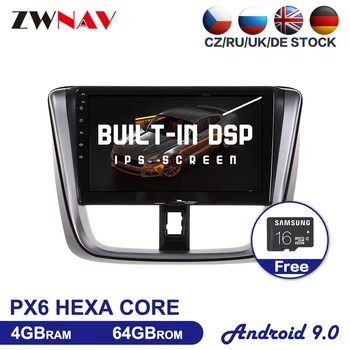 

IPS Android 9.0 Car multimedia player For Toyota Vios Yaris 2014-2017 car gps navigation radio Autostereo head unit free gps map