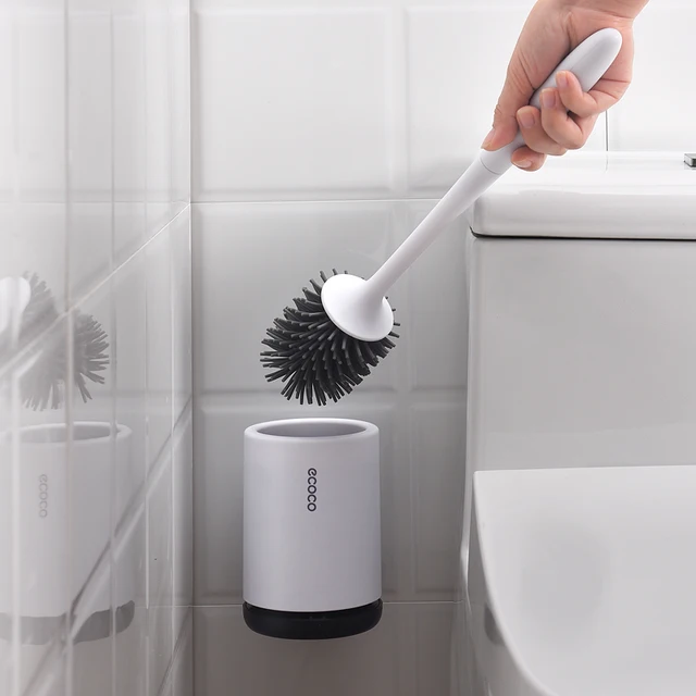 Ecoco Wc Kefe És Tartó Gyors Lefolyó Szerszámok Háztartáshoz Mosdó Fürdőszoba Kiegészítők Készletek - Image 5