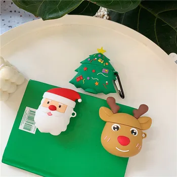 

Christmas gift earphone protective case cover for apple airpods 1 2 creative Santa Claus cute wireless bluetooth headset cover