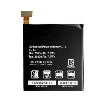 

OHD Replacement batteries Original 2080mAh bl t3 BL-T3 battery For LG Optimus VU F100 F100L F100S VS950 P895