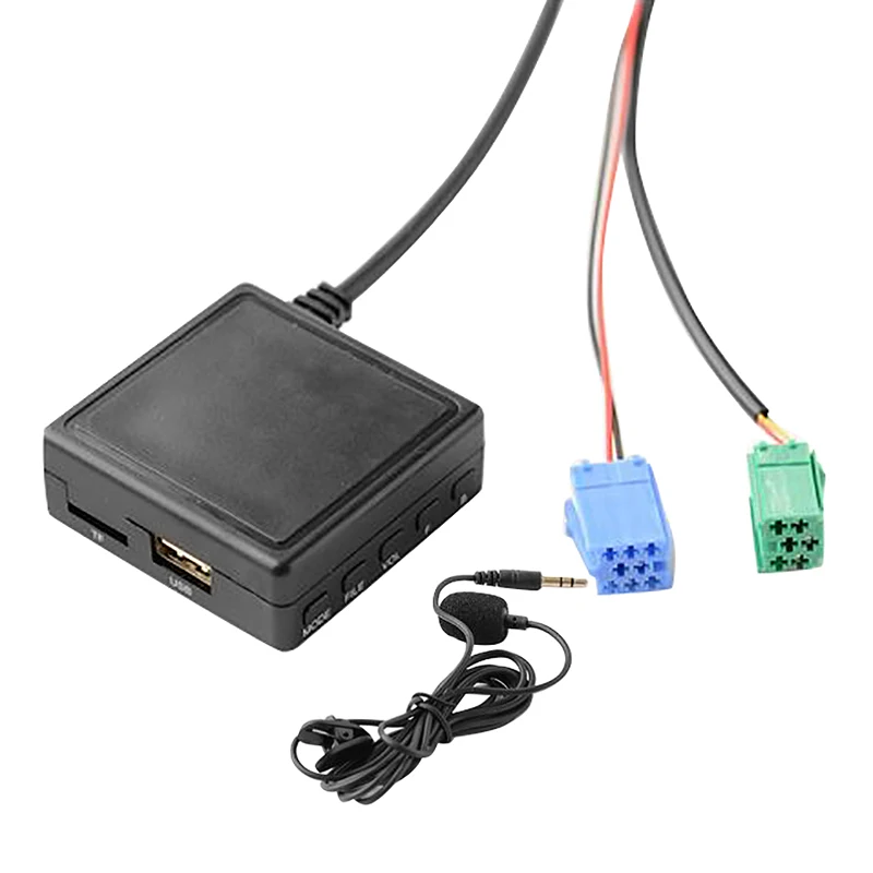 Car audio adapter Car Bluetooth Module 6 Pin AUX TF USB Adapter Wireless Radio Player Stereo Audio Module for Renault 2005-2011