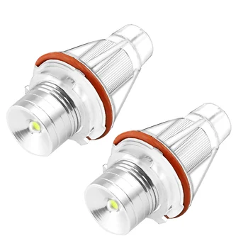 

DERI 2PCS 2Pcs Error Free LED Angel Eyes Marker Lights Bulbs For For BMW E65 E87 E39 E60 E61