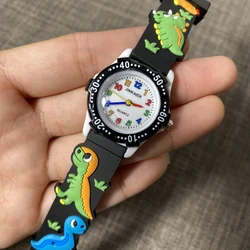 2021 New Fashion Brand Kids Watch Casual Quartz Boy and Girl Silicone Watch Clock Luminous Rotatable Dial Watch Gift Reloj