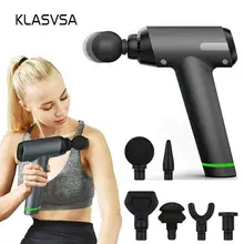 KLASVSA массажный пистолет, массажер для мышц, Глубокое расслабление, облегчение боли, электрический массажер, расслабляющий массаж