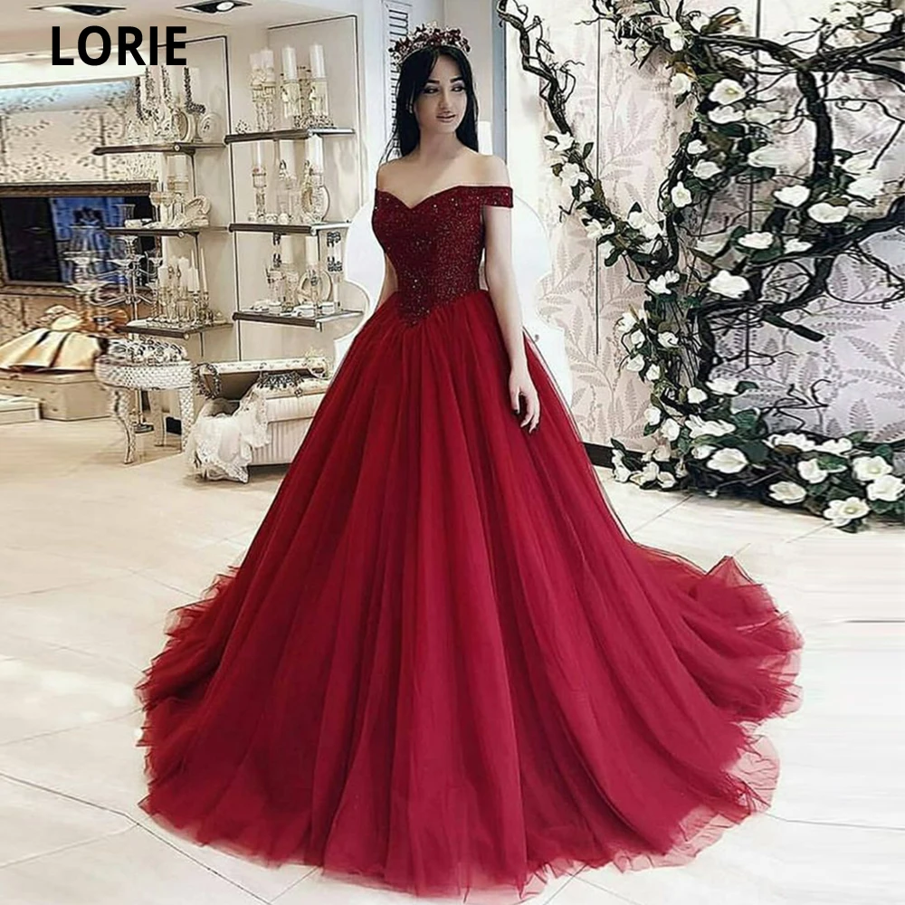 

Бальное платье LORIE из тюля, платья для маскарада и Quinceanera, Женский корсет принцессы, милые платья для выпускного вечера 16 лет