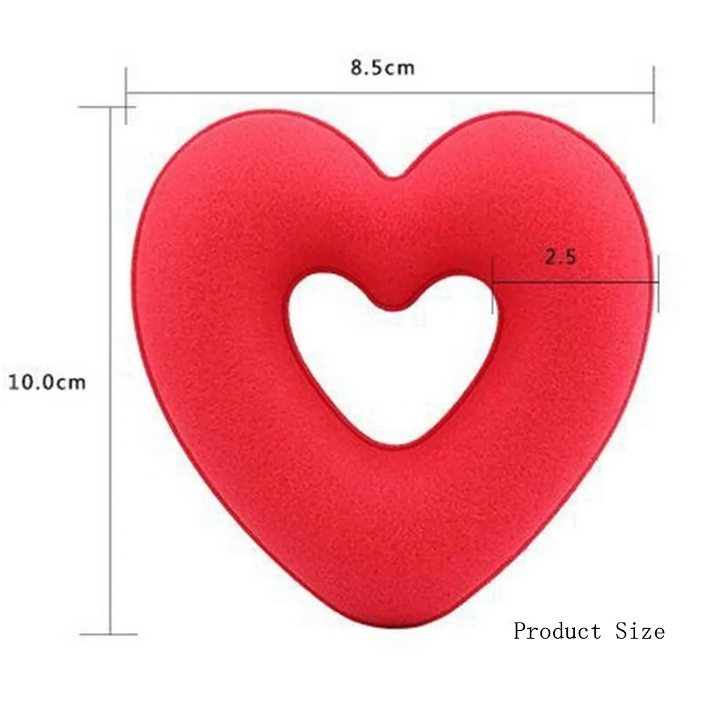 1 Set Fashion Heart Shape Hair Styling Tool Hair Bands for Women Girls Sponge Bract Head Meatball Ring Donut Hair Accessories