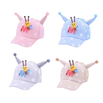 

3Kids Girl Hats Cotton Baby Accessories Newborn Toddler Baseball Cap Adjustable Summer2