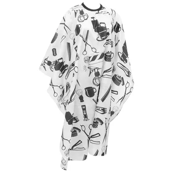 

1 Pc Haircut Cappa High-grade Shawl Non-stick Hair Waterproof Cappa Haircut Shawl Hairdressing Cape for Barber Shop (Black)