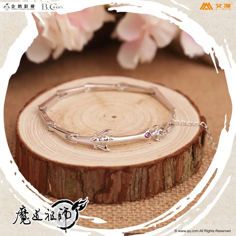 Новый аниме Grandmaster of Demonic Culture Jiang Cheng S925 Серебряный браслет реквизит для косплея