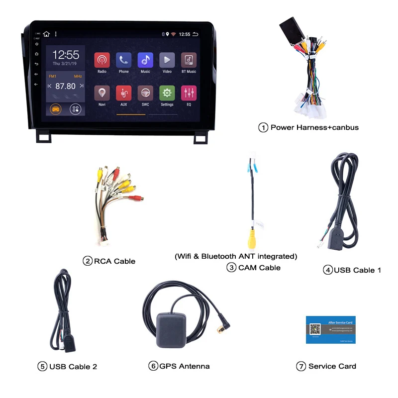 Top Android 8.1 Car Radio For Toyota Tundra 2007-2013 Sequoia 2008-2018 Car Multimedia 10.1" IPS 1024*600 Bluetooth 5