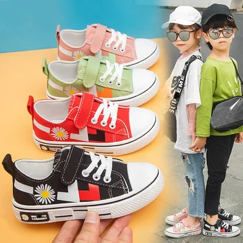 

New Hot Children's Shoes Kids Fashion Sneakers Light Canvas Casual Shoes Spring Autumn 2020 New Retro girl Shoes for Boys Girls