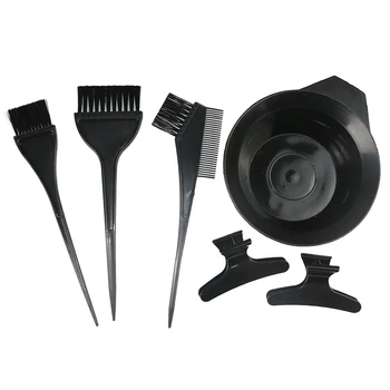 

6 Pieces Professional Salon Hair Coloring Dyeing Kit , Dye Brush, Comb, Brush, Bowl, Tint Tools