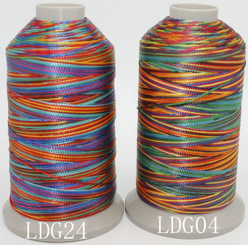 

15stands raibow color weaving rope ,beautiful threads embroidery thread sewing line yarn thread for hand knot