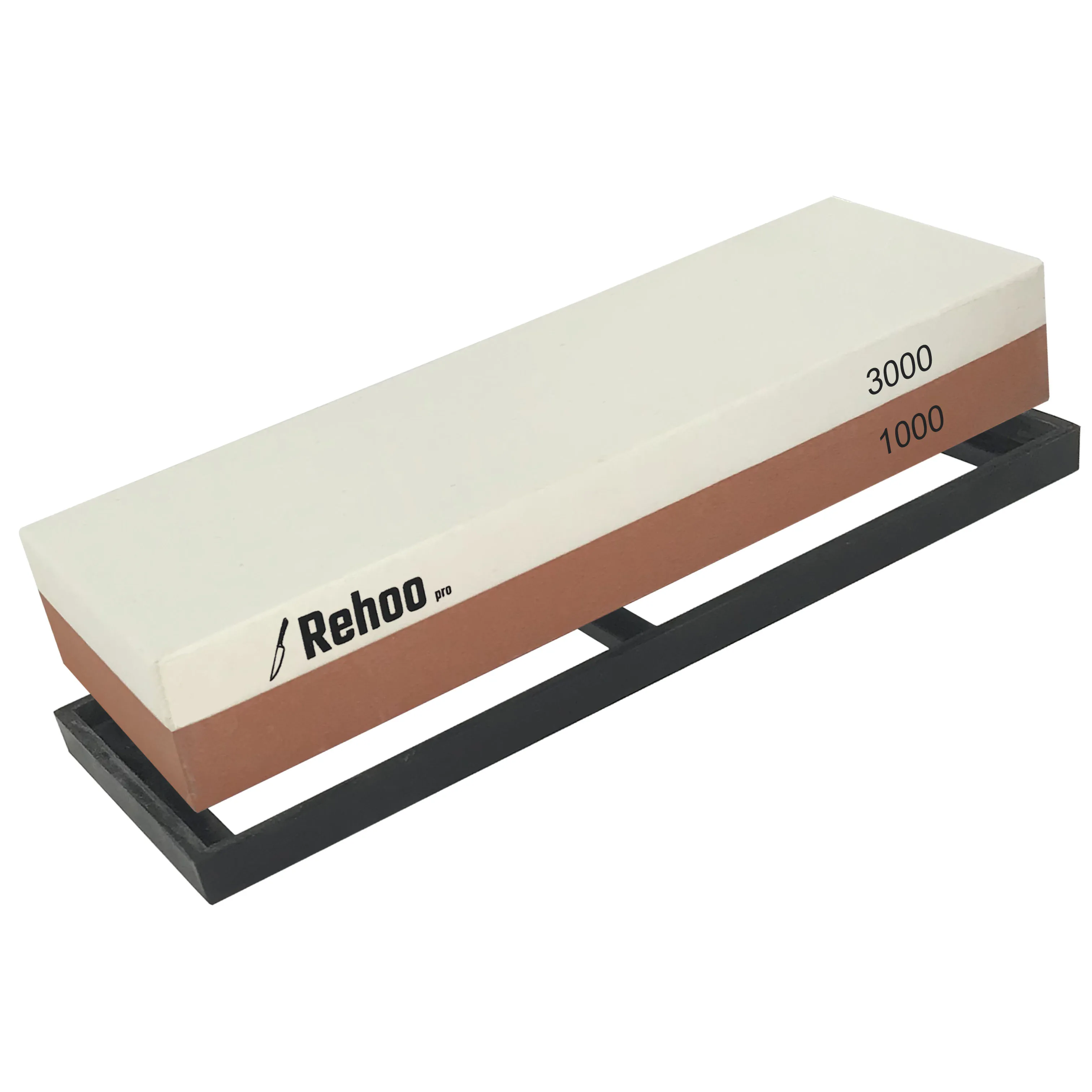 

Rehoo Double-sided Whetstone 1000/3000 Mesh + Non-slip Rubber Pad, Chef Wet Stone For Knives, Blades, Waterstone, Kitchen Gadget