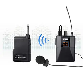 

Professional Wireless Microphone System Lapel Headphones Microphone Receiver Transmitter Radio Megaphone Clip 3.5mm Mic