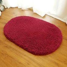 Liang Ma Овальный прикроватный ковер Минималистичная современная дверь для спальни коврик для гостиной ванной комнаты нескользящий коврик