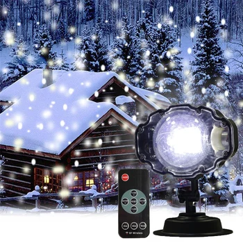 

Thrisdar Outdoor Christmas Snowfall Laser Projector Light With Remote Waterproof Mini Party Wedding Snowflakes Projector Lamps