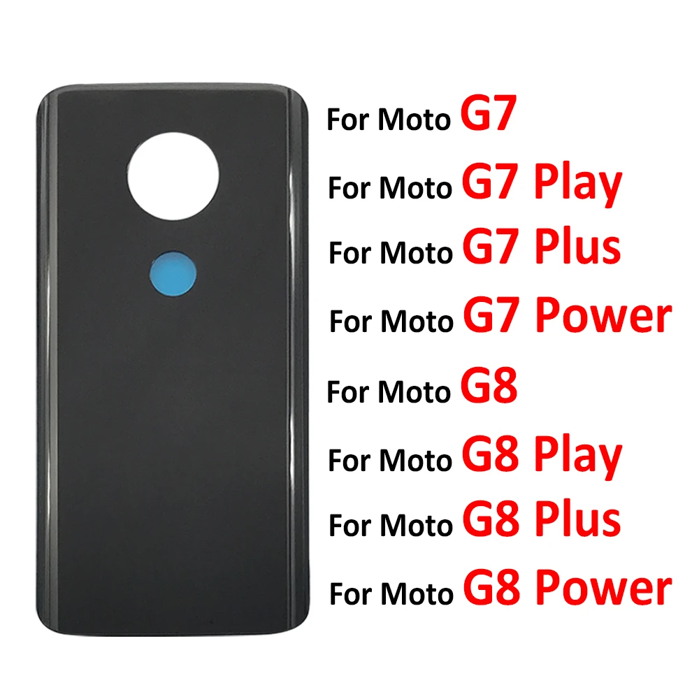 Motorola moto g7 power/g7 plus/g8 play/g8plus用の接着剤付き背面バッテリーカバー|携帯電話用ハウジング|  - AliExpress
