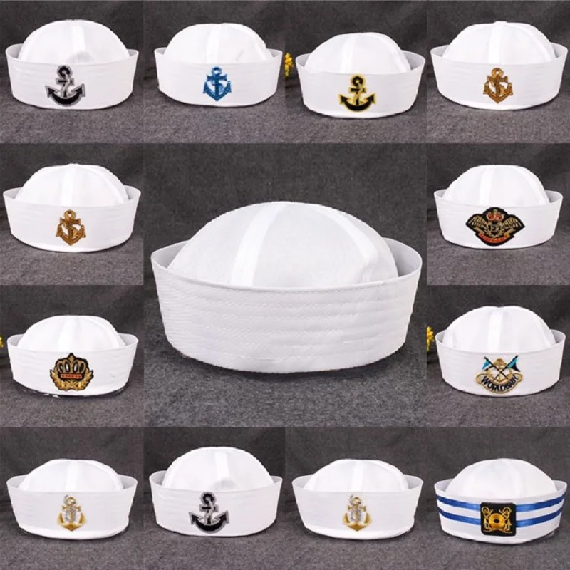 Sailor Cap Military Hats Navy Marine Caps Anchor Army Hats For Women Men Child Fancy Cosplay Hat Accessories
