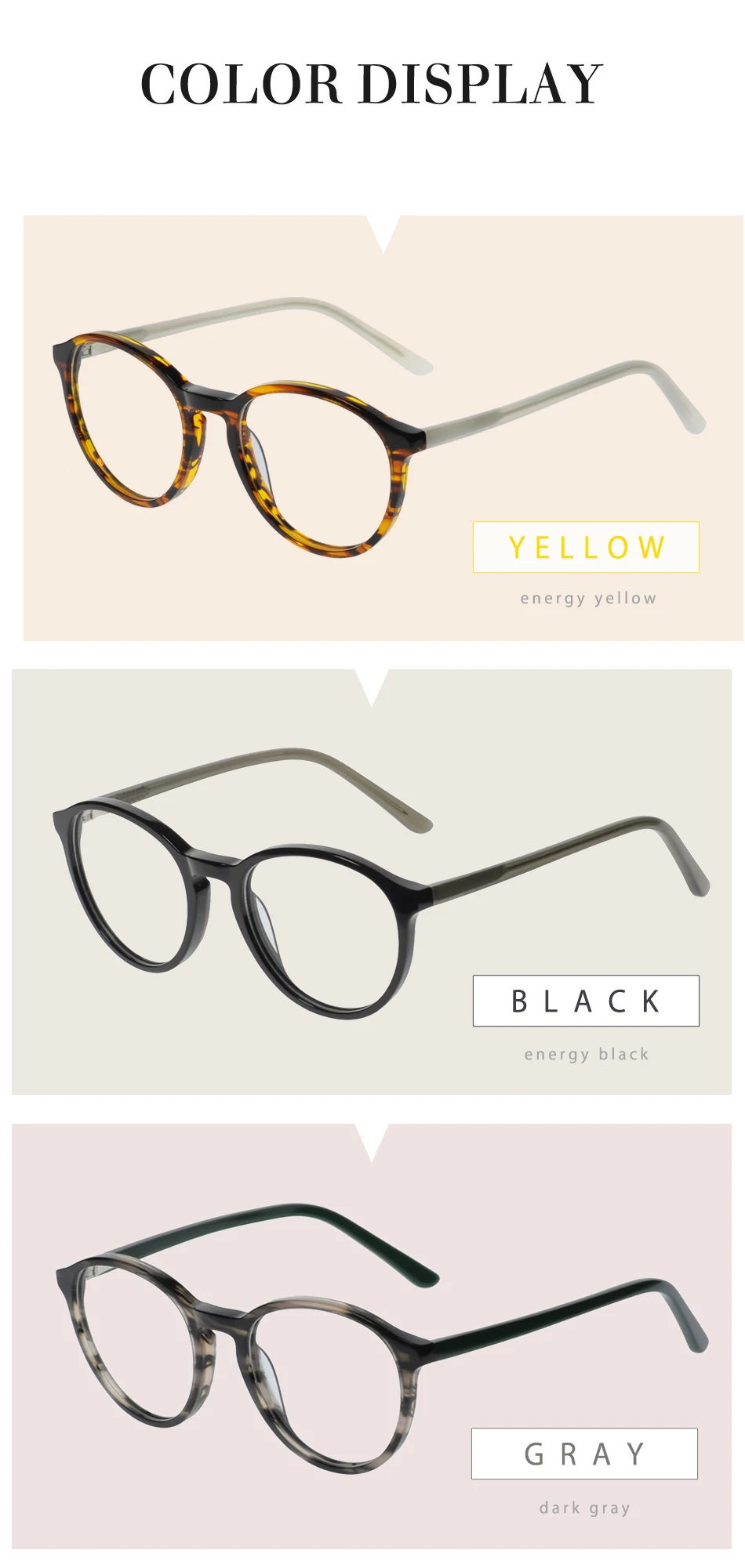 SASAMIA, круглые ретро очки для глаз, женские оптические круглые очки, оправа, винтажные ацетатные оправы для очков для женщин, тренды