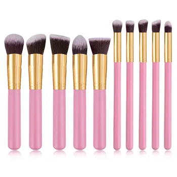 

10pcs Mini Makeup Brushes set Professional Powder Foundation Eyeshadow Make Up Brushes Cosmetics Soft Synthetic Hair