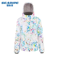 Лыжная куртка Женская водонепроницаемая зимняя куртка с теплой подкладкой для улицы женские зимние куртки зимний лыжный костюм бренд