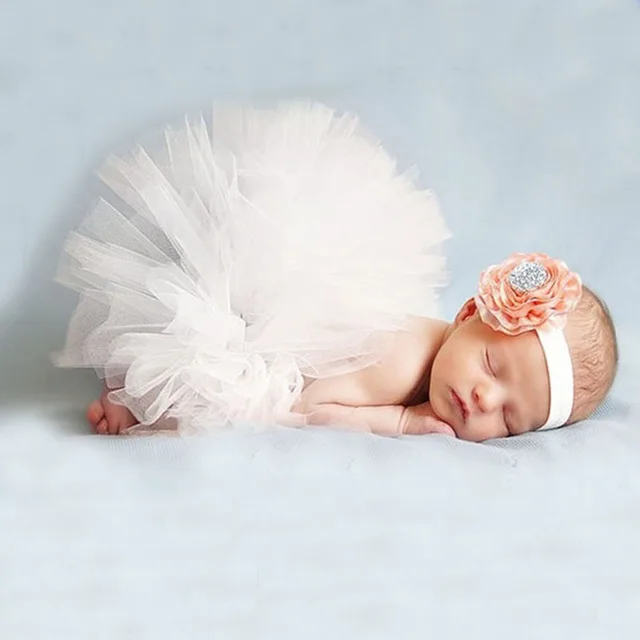 LZH-accesorios para bebé, vestido de princesa para niña recién nacida,  accesorios de fotografía, disfraz infantil + traje de diadema de flores, 0-3  meses - AliExpress