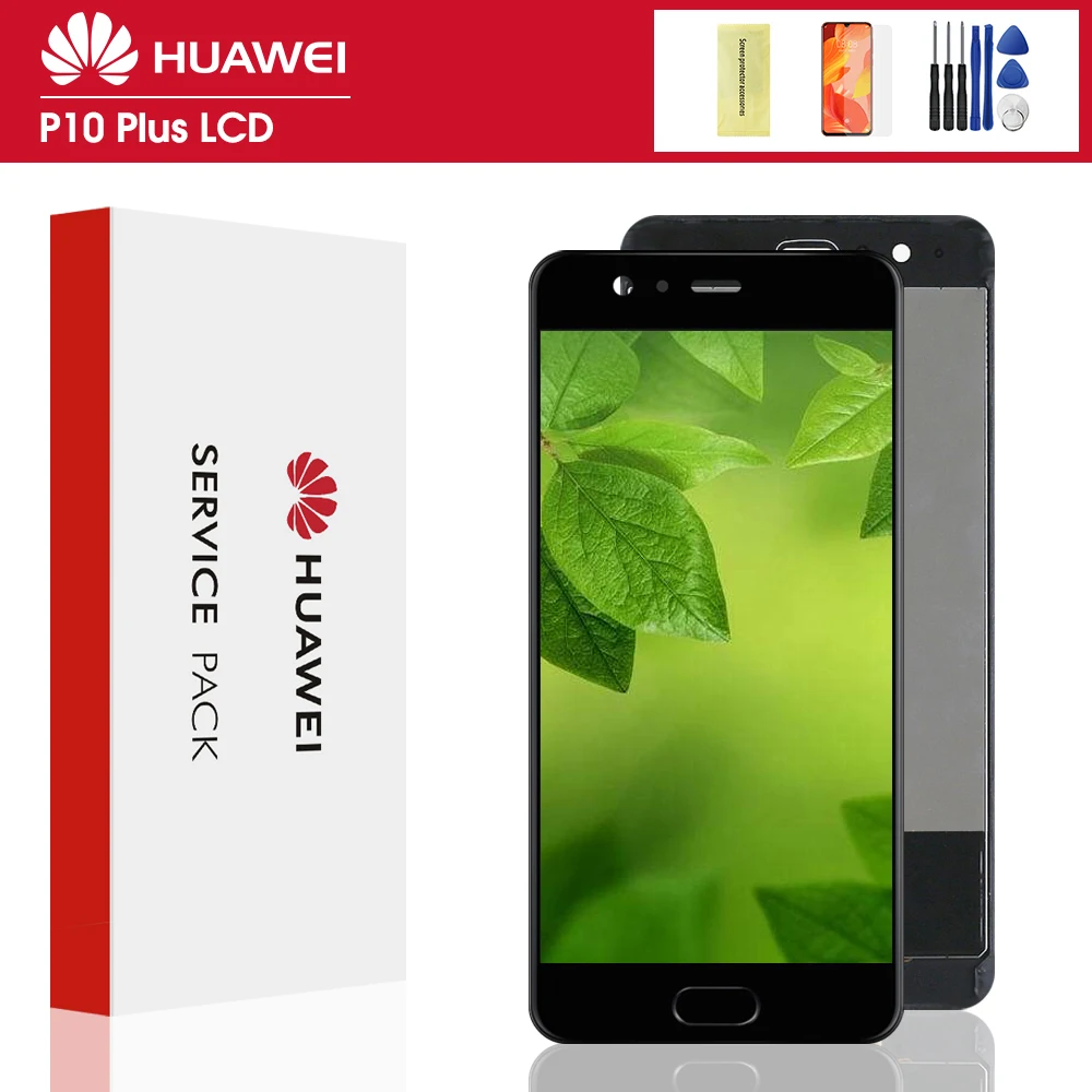 Оригинальный ЖК-дисплей 5 дюйма для Huawei P10 Plus сенсорный экран дигитайзер в сборе