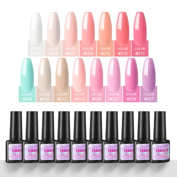 

10 Color 7ml COSCELIA Nail Polish Supply Wholesale UV Gel Permanant UV Nail Art Prime Gel Varnish For Manicure Nail Polish