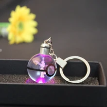 Светодиодный брелок в виде шара покемона с кристаллами Lugia