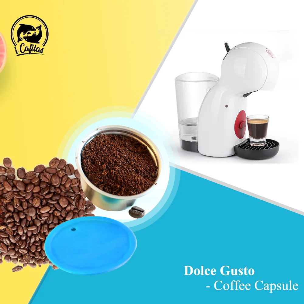 Многоразовая кофейная капсула для Nescafe Dolce Gusto фильтр из нержавеющей стали