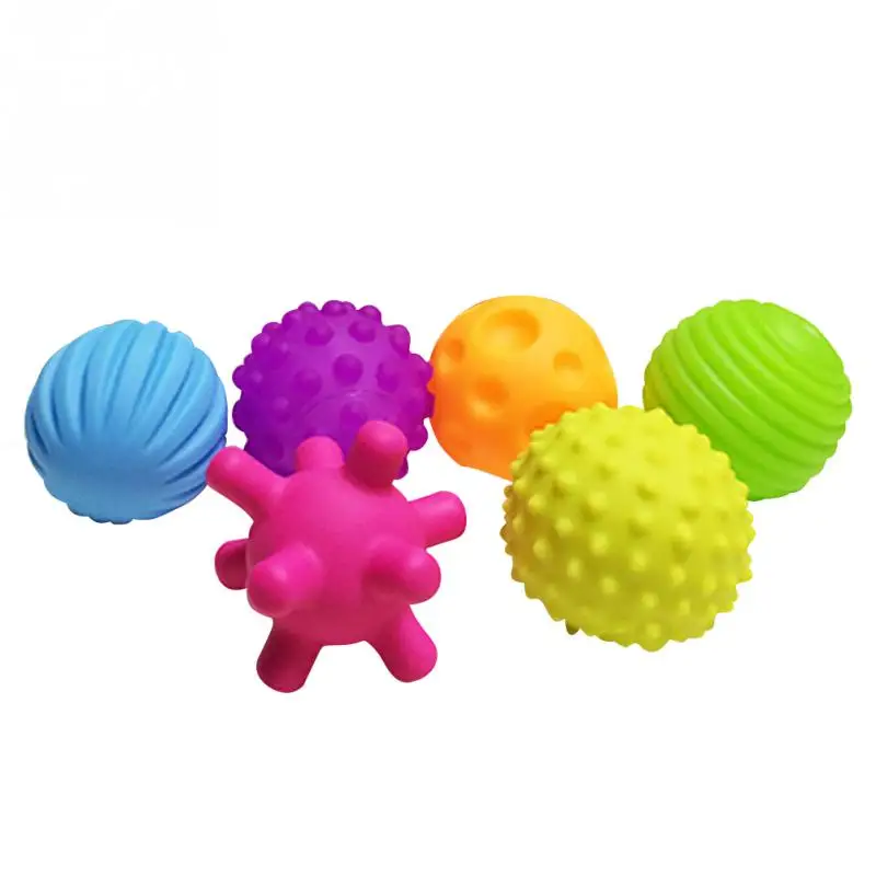 Текстурированные мульти мяч набор детские игрушки супер мягкие Развивающие детские тактильные ощущения игрушки развивающие ранние погремушки активности игрушки