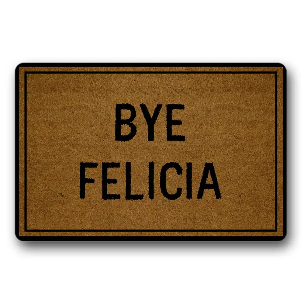 &quotBYE FELICIA&quot анти грязевой мат Merry Christmas дверные коврики праздничные снаружи