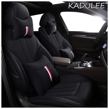 

KADULEE Custom Flax car seat cover set For BMW 1 Series E81 E82 E87 E88 F20 F21 F52 F40 2 Series F22 F23 F44 F45 F46 car seat