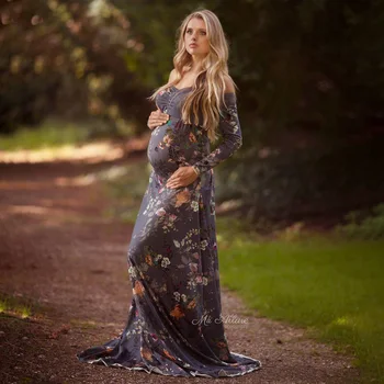 

Maternity Dresses For Photo Shoot Bohemian Pregnancy Dress Photography Props Maxi Gown Dresses For Pregnant Women Clothes