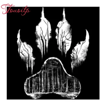 

TOUOILP 30x30cm, forest Wolf footprint diamond painting square&round drill, diamond pasted cross stitch resin crafts Needlework